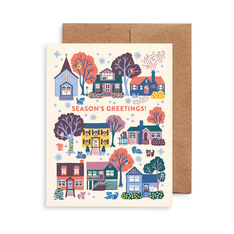 Holiday Houses Christmas Card Set: Boxed Set of 8-zoom-