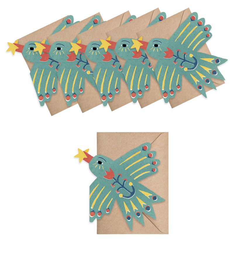 Messenger Bird Mini Cards - box of 6-zoom-