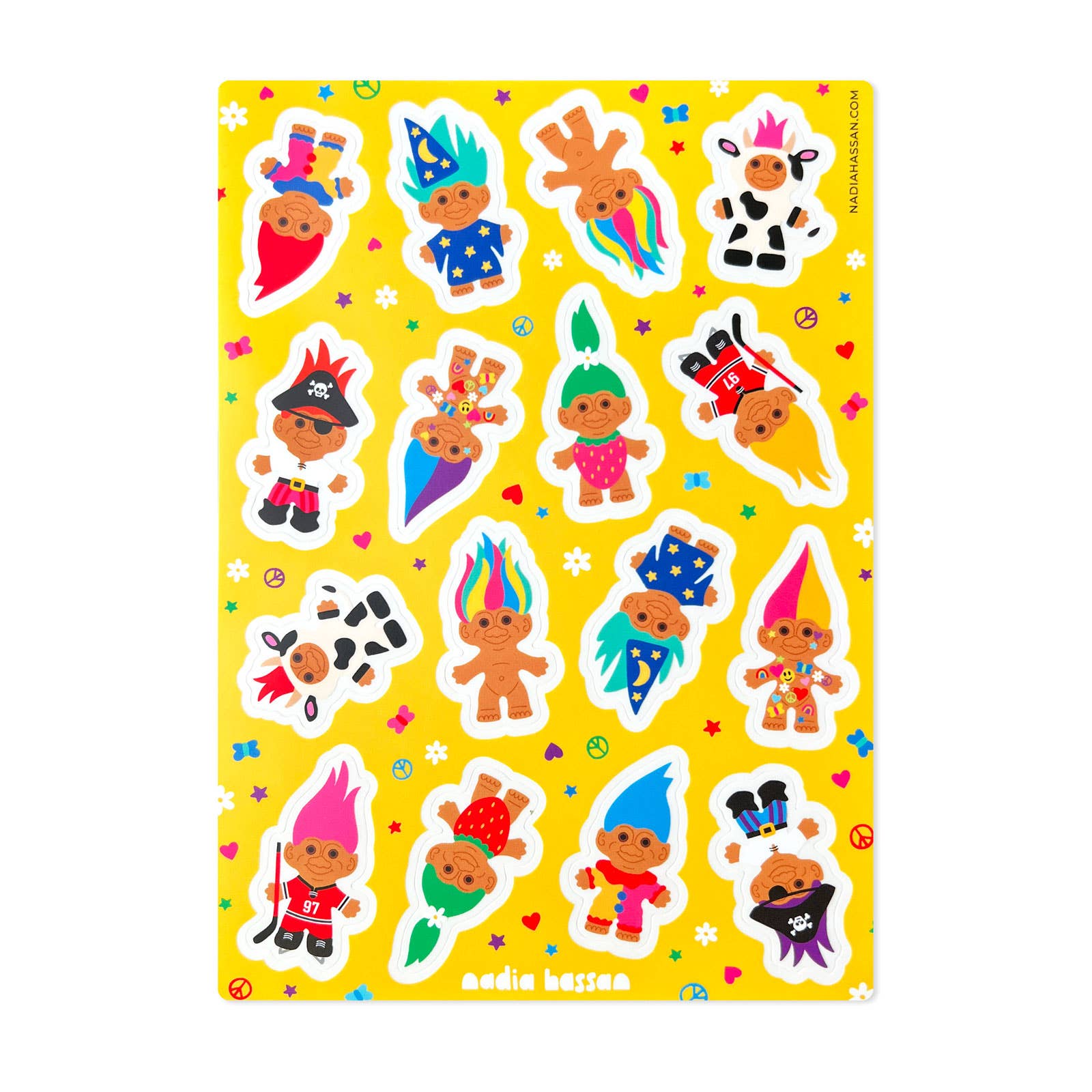 Treasure Trolls 5x7 Sticker Sheet-1