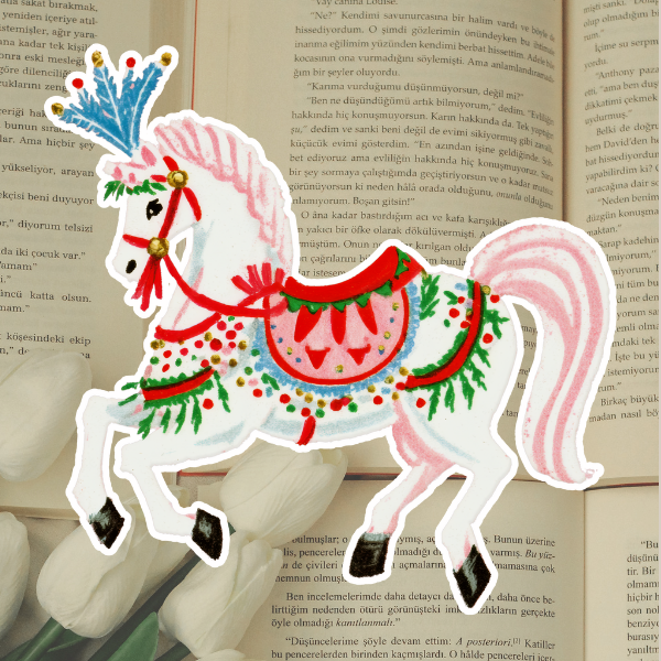 Circus Carousel Horse Sticker-1
