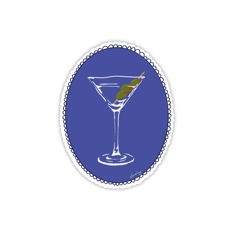 Martini Die-Cut Sticker-zoom-