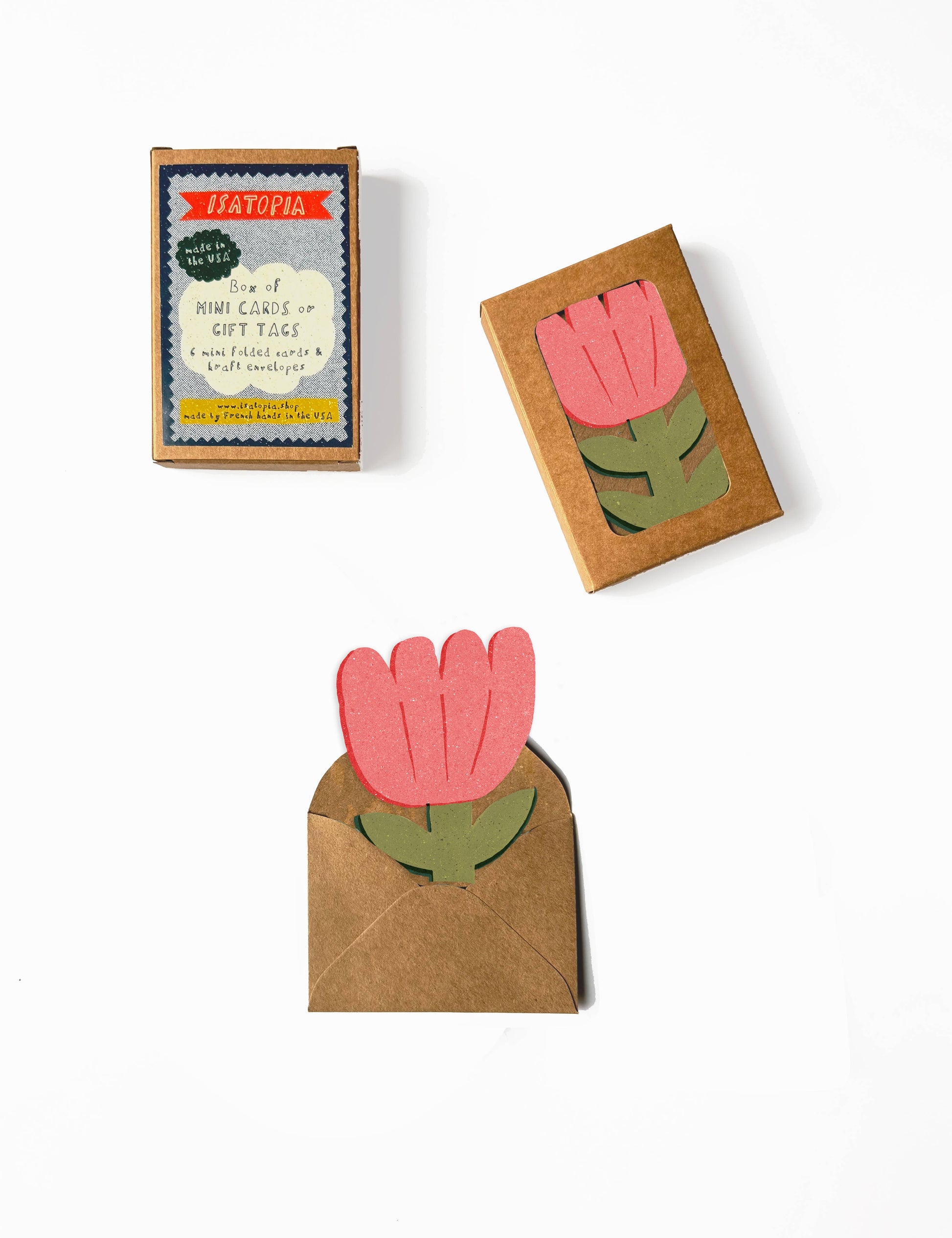 Blooming Flower Mini Cards - box of 6-1
