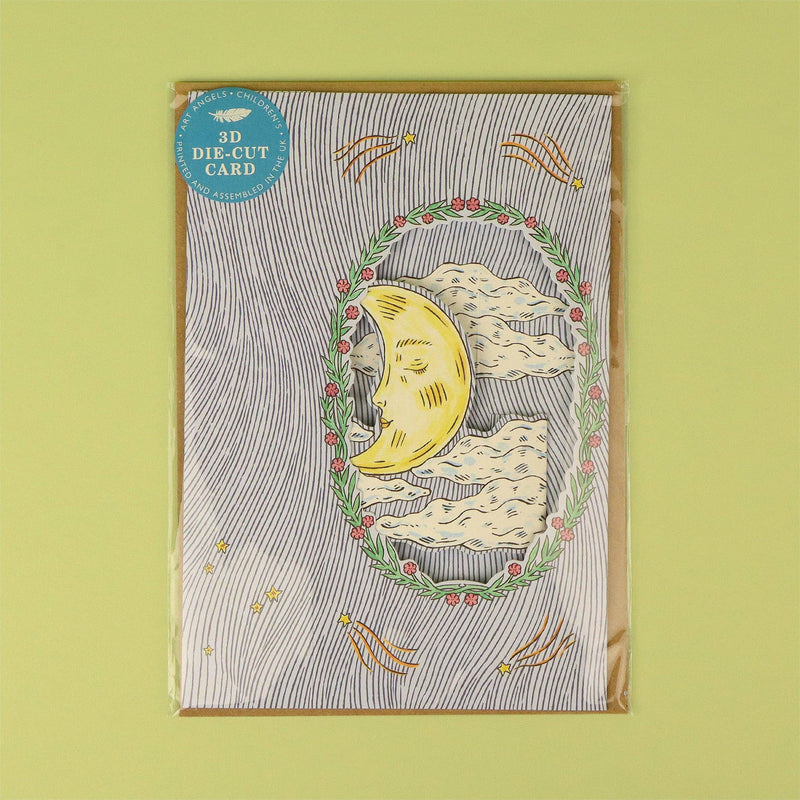 Magical Moon 3D Die-Cut Greeting Card-zoom-