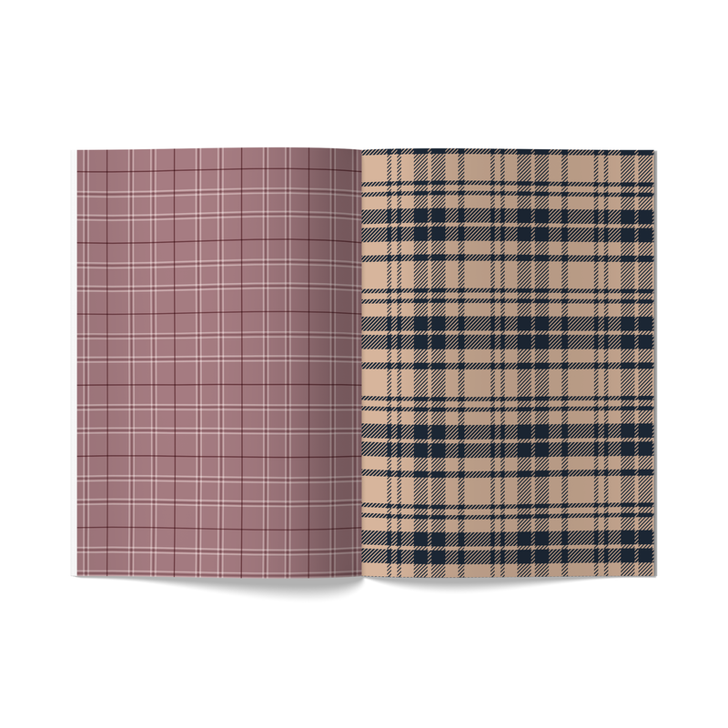 The Autumn Plaids • Scrapbooking Paper Booklet-zoom-