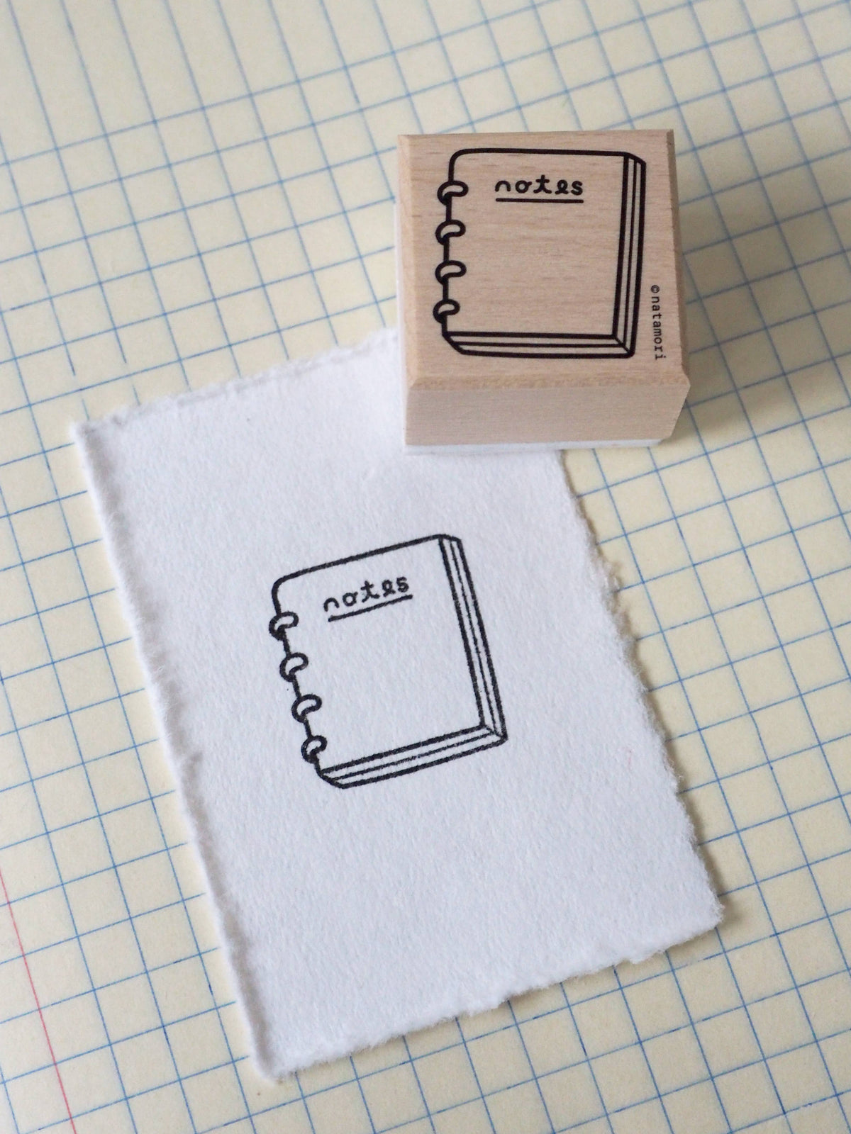Notebook Rubber Stamp