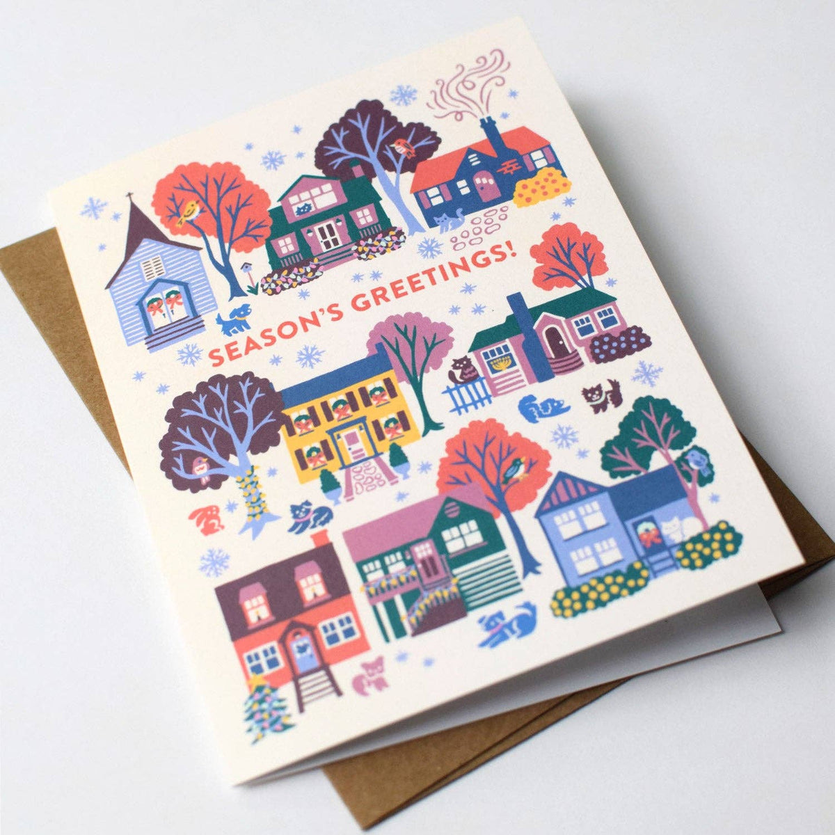 Holiday Houses Christmas Card Set: Boxed Set of 8-zoom-3