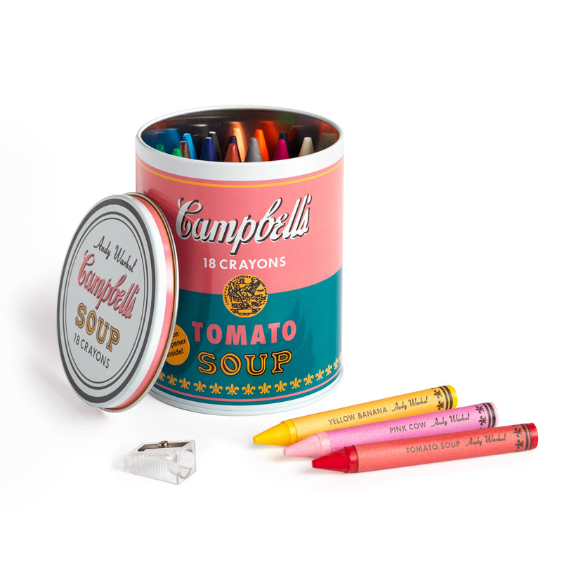 Andy Warhol Soup Can Crayons + Sharpener-zoom-