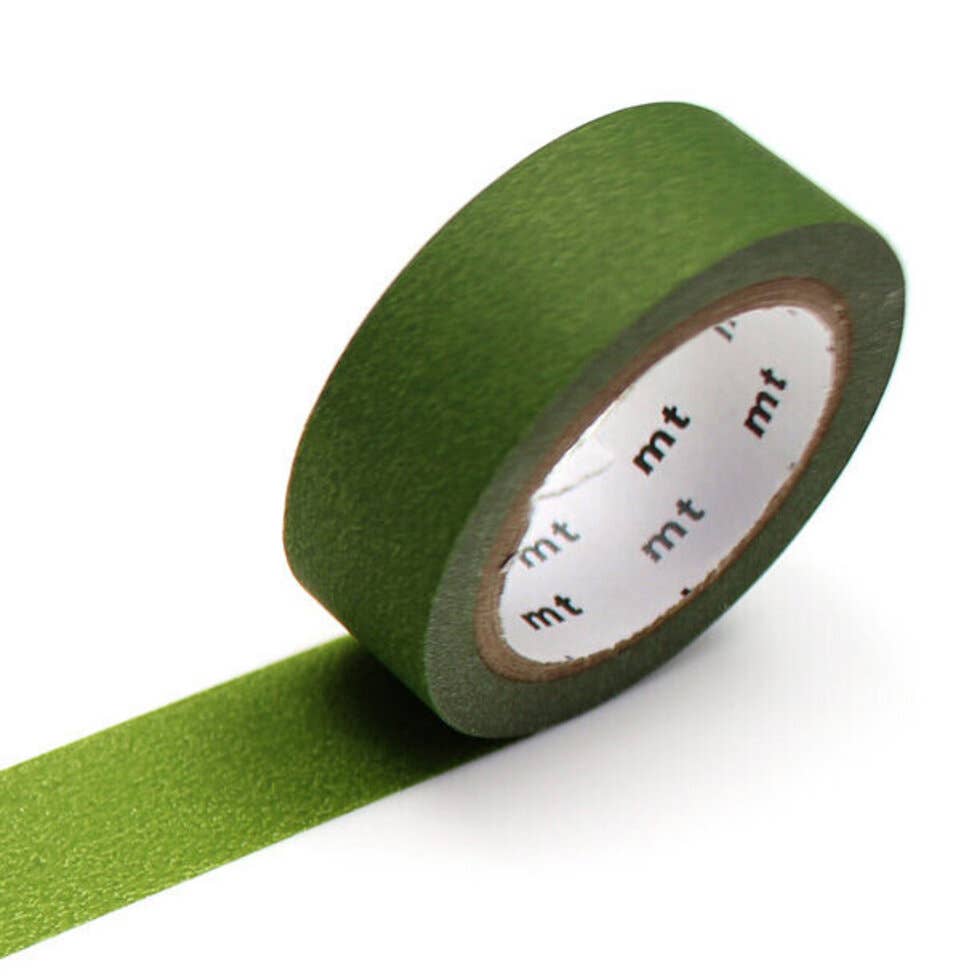 Matte Olive Green Washi Tape-zoom-1