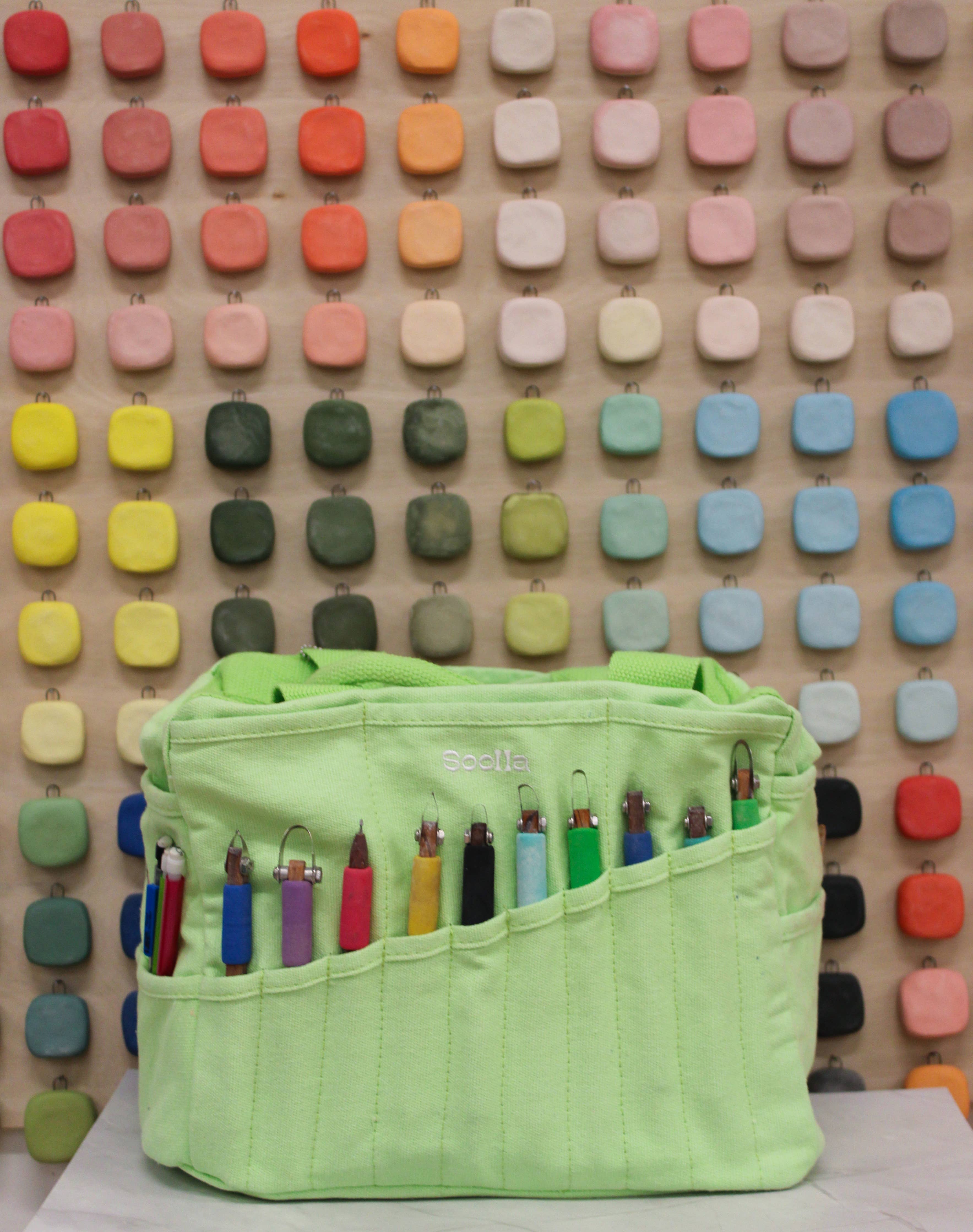 Soolla Studio Artist Bag, Lime Drip, Stationary Bag-zoom-6