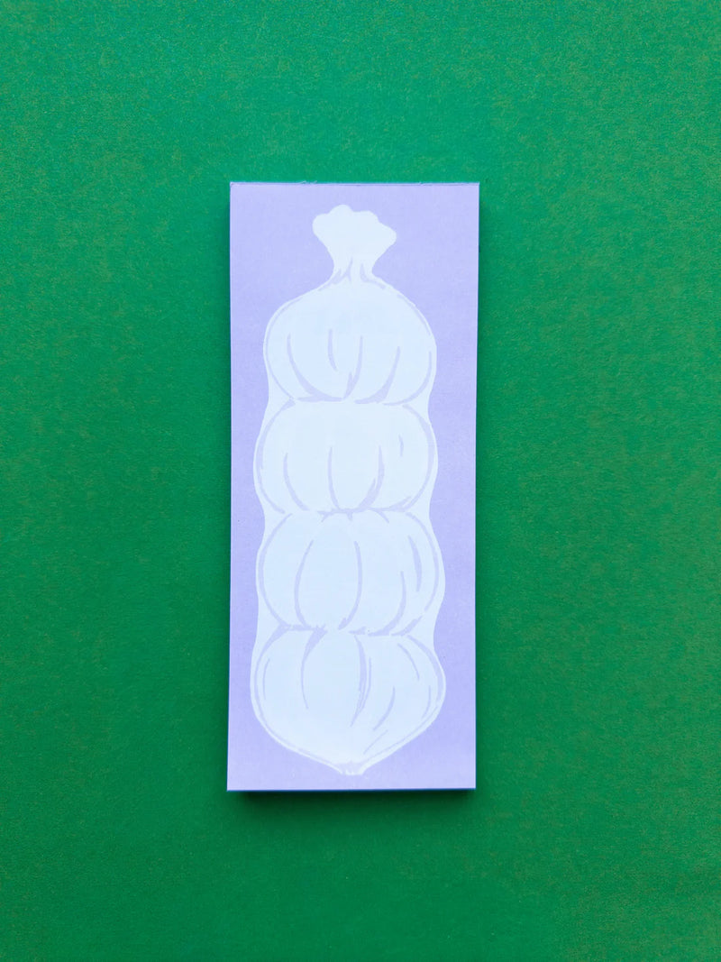Garlic Memo Pad - Grocery List Notepad-zoom-