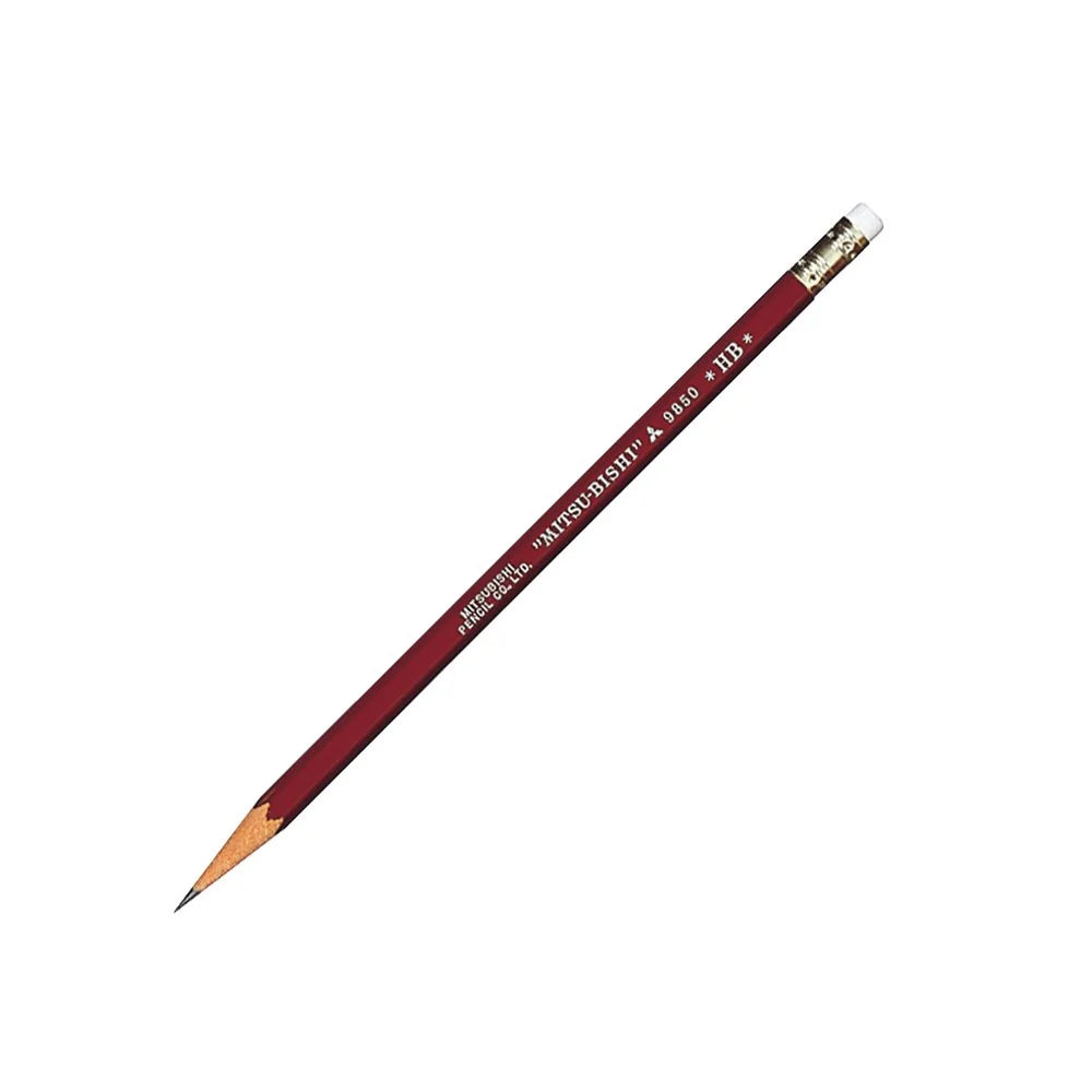 Mitsubishi 9850 Pencil w/ Eraser HB