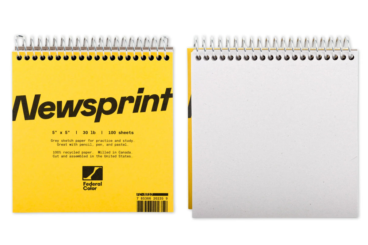 Newsprint Notebook (5" x 5")