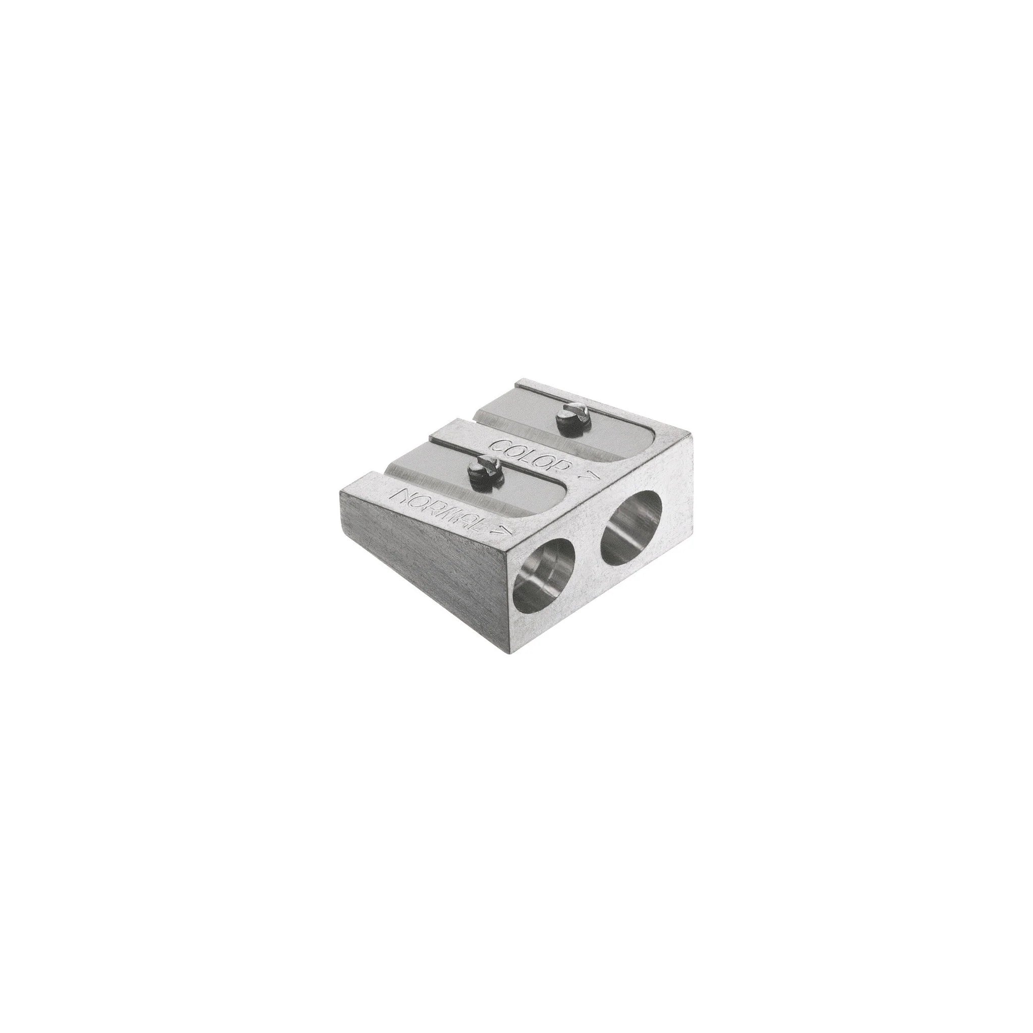 Double Hole Metal Pencil Sharpener, Standard/Jumbo